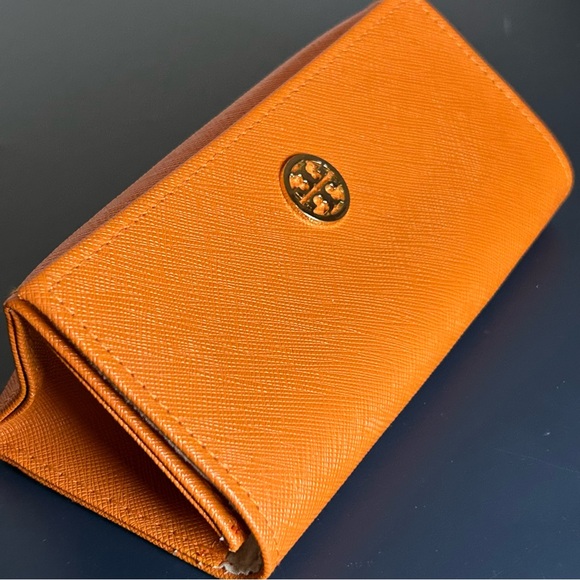 Tory Burch Accessories - Tory Burch Orange Leather Eyewear Case, Eyeglasses or Sunglasses